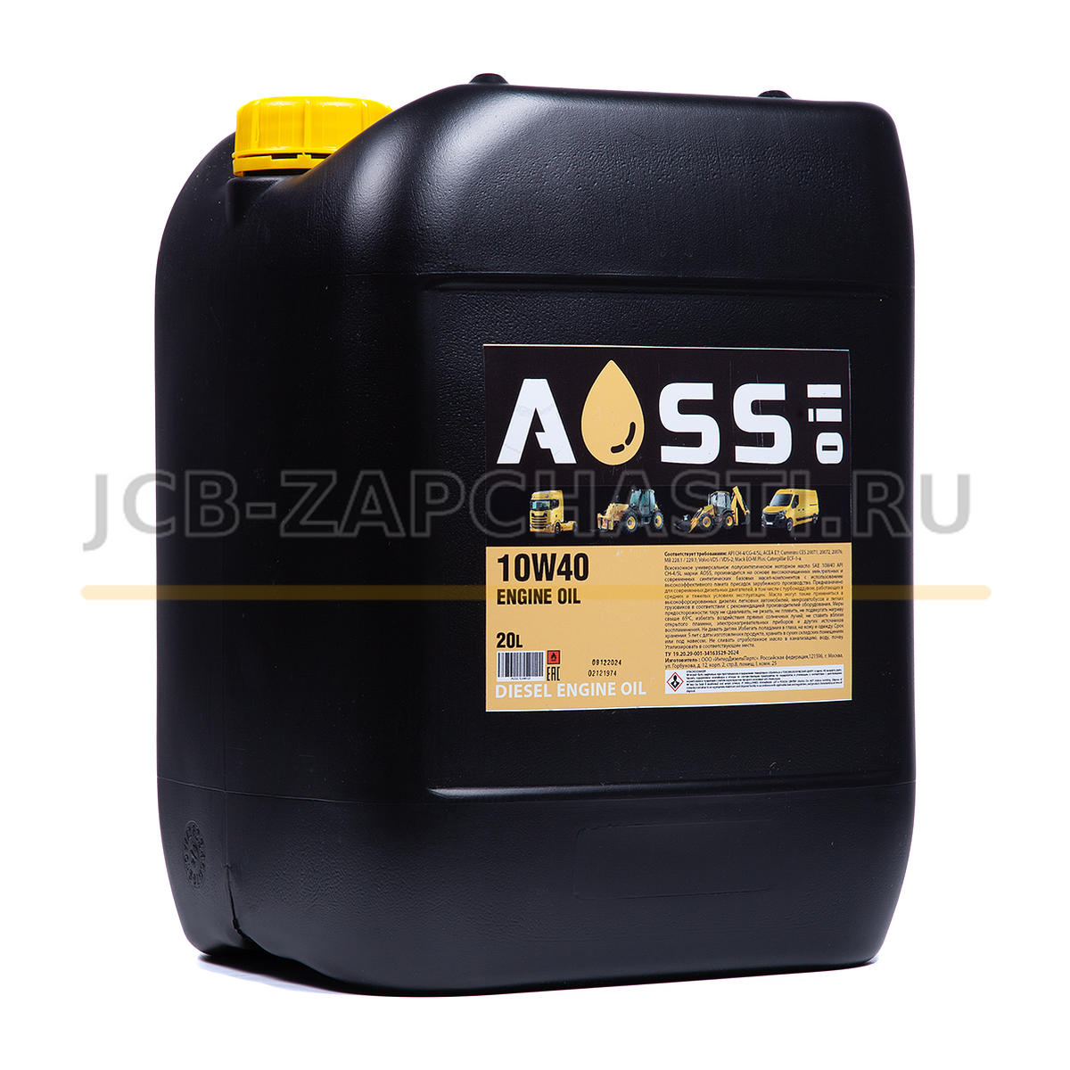 Масло моторное EP 10W-40 (CI-4/SL) 20 л AOSS 4001/3645